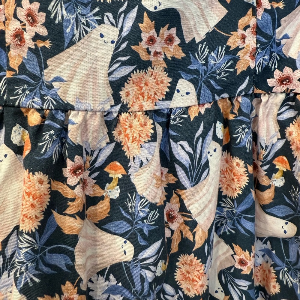 Retrolicious floral ghosts fit and flare dress - small - Picture 4 of 4